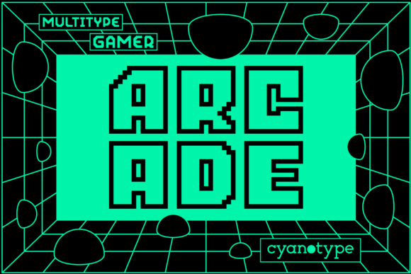 Arcade: A Pixelated Display Font for Modern Design