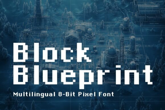 Block Blueprint: A Clean 8-Bit Pixel Font