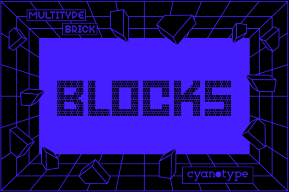 Blocks: A Modern Pixelated Display Typeface