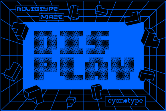 Discover the Unique Appeal of MultiType Maze Display Font