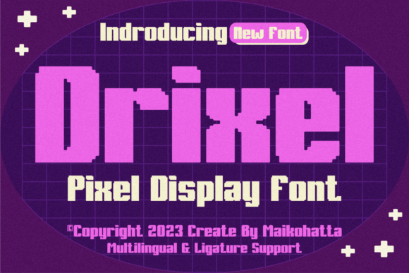 Drixel: A Futuristic Pixel Display Font for Modern Design