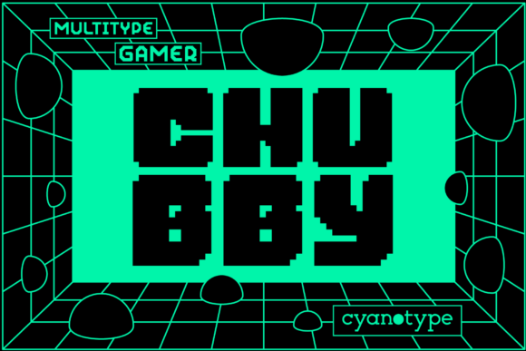 Gamer Chubby: The Pixelated Font for Bold Designs