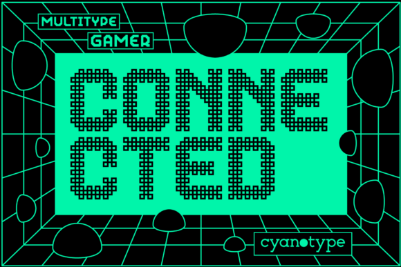Gamer Connected: Unlock Your Designs with This Pixel Font