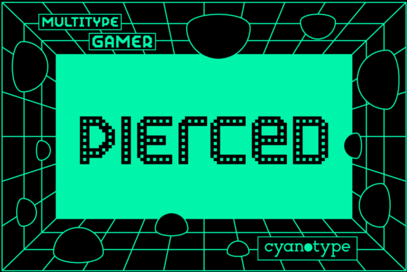 Gamer Pierced: A Bold Pixelated Font for Modern Designs