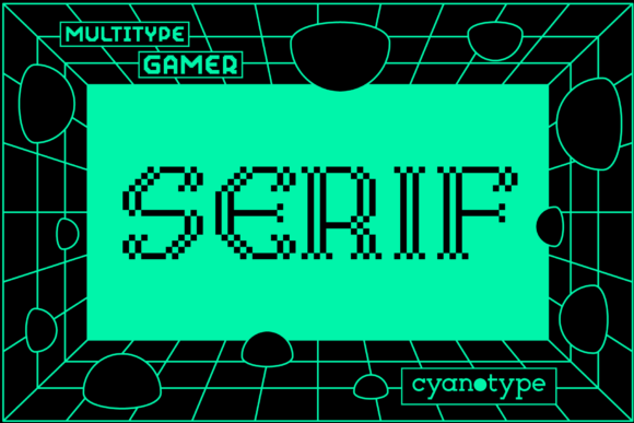 Gamer Serif: A Pixelated Display Font for Bold Designs