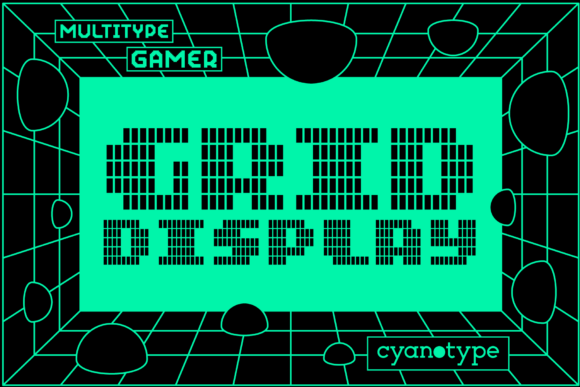 Grid: A Cool, Uniquely Shaped, Pixelated Display Font