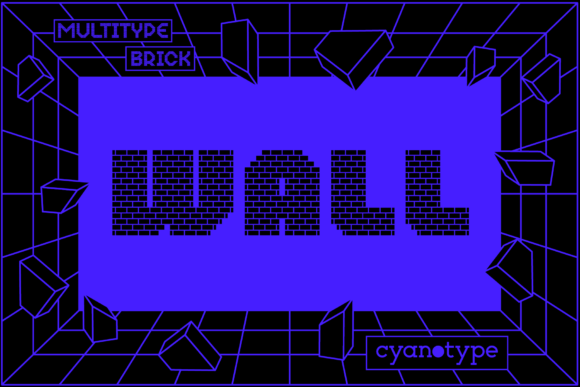 MultiType Brick Wall: A Pixel Font with a Modern Edge