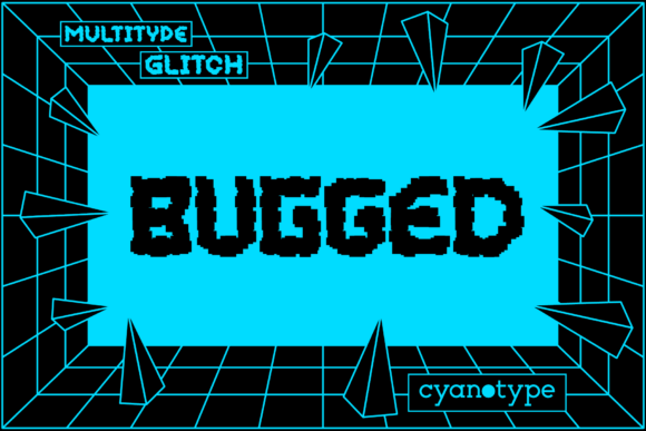 MultiType Glitch Bugged: A Modern Pixel Display Typeface