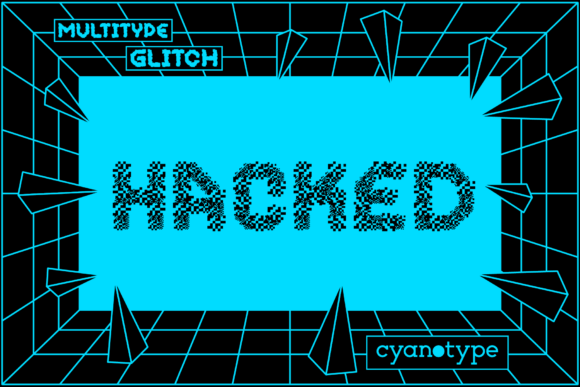 MultiType Glitch Hacked: A Trendy Pixel Font for Bold Designs