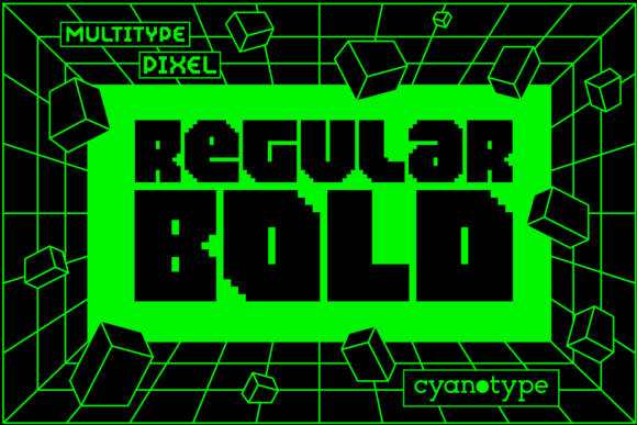 MultiType Pixel Bold: A Trendy Display Typeface