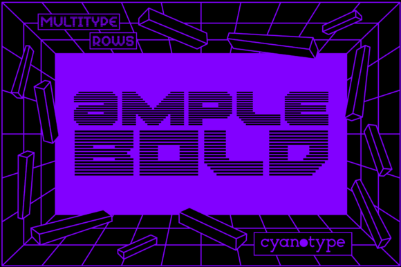 MultiType Rows Ample Bold: A Pixel Font with Attitude