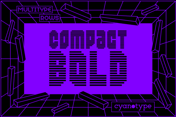 MultiType Rows Compact Bold: A Unique Pixel Font