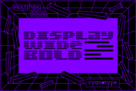 MultiType Rows Display Wide Bold 2: A Modern Pixel Font