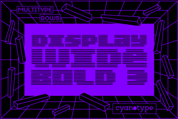 MultiType Rows Display Wide Bold 3: A Unique Pixel Font