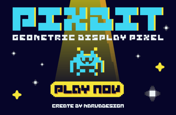 Pixbit: Retro Pixel Font for Modern Designs