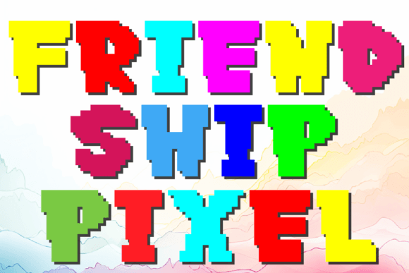 Pixel Friendship Font: A Charming Typeface for Creative Bonds
