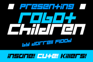 Robot Children: A Bold, Pixel-Perfect Display Font