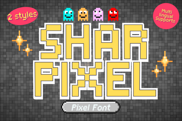 Sharpixel: A Bold Pixel Font for Modern Design