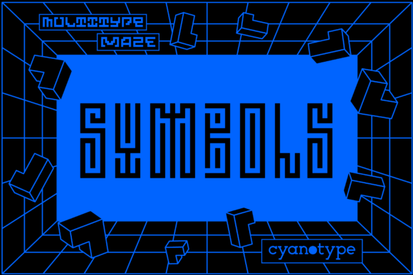 Unleash Your Creativity with MultiType Maze Symbols Font